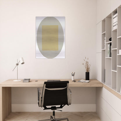 Untitled from Seven Aquatints - Robert Ryman Brushed Aluminum Print - 70x100 cm / 28x40 inches | Robert Ryman Aluminum Print | Robert Ryman Prints