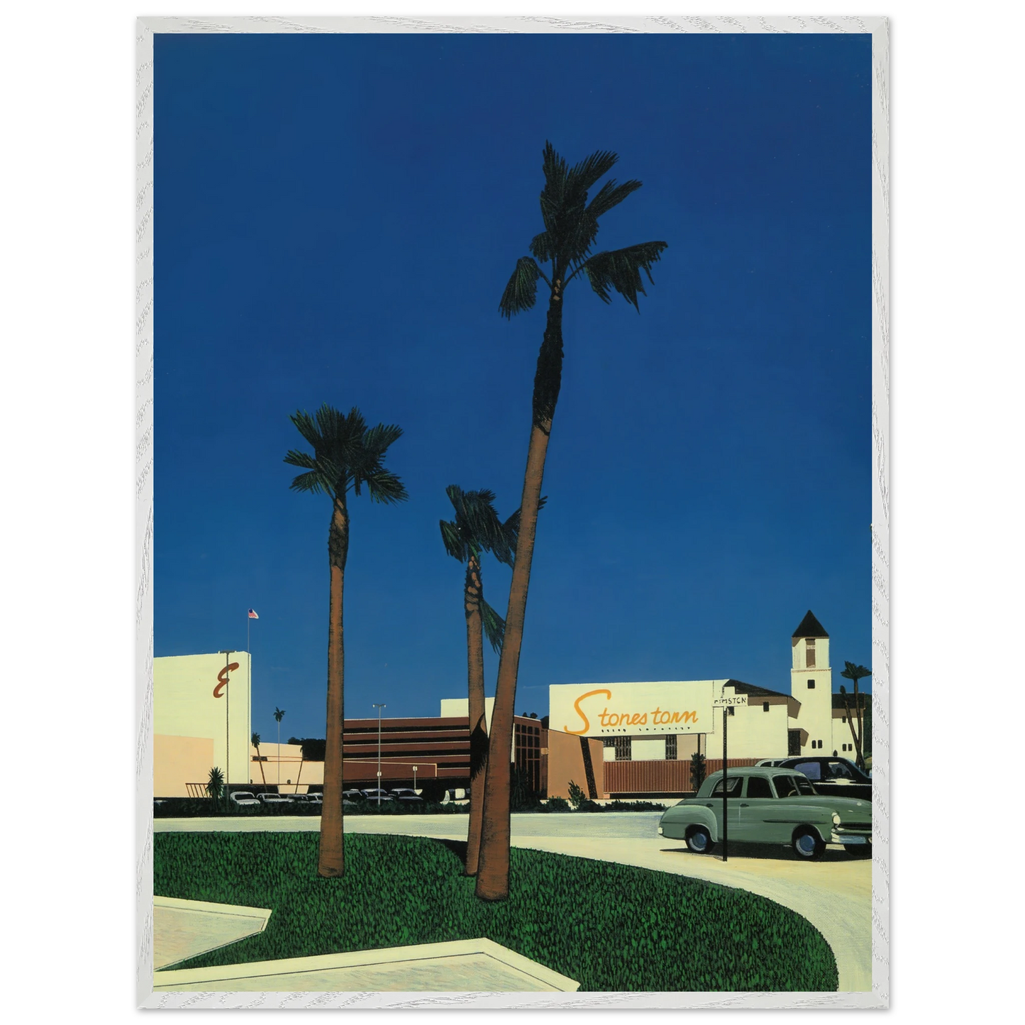 Hiroshi Nagai - In the beginning IV Mall Wall Art - 21x29.7 cm / 8x12" - Premium Wooden Framed Poster With Fine Art Paper - Black frame