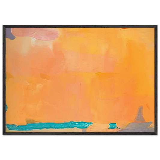 Royal Fireworks - 1975 - Helen Frankenthaler 70x100 cm / 28x40 inches Framed Art Print – Black Wooden Frame