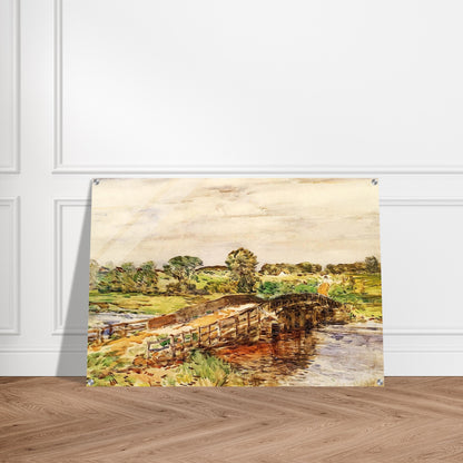 Bridge at Old Lyme 02 - Childe Hassam Acrylic Print - 70x100 cm / 28x40″ inches | Childe Hassam Wall Art | Childe Hassam Prints