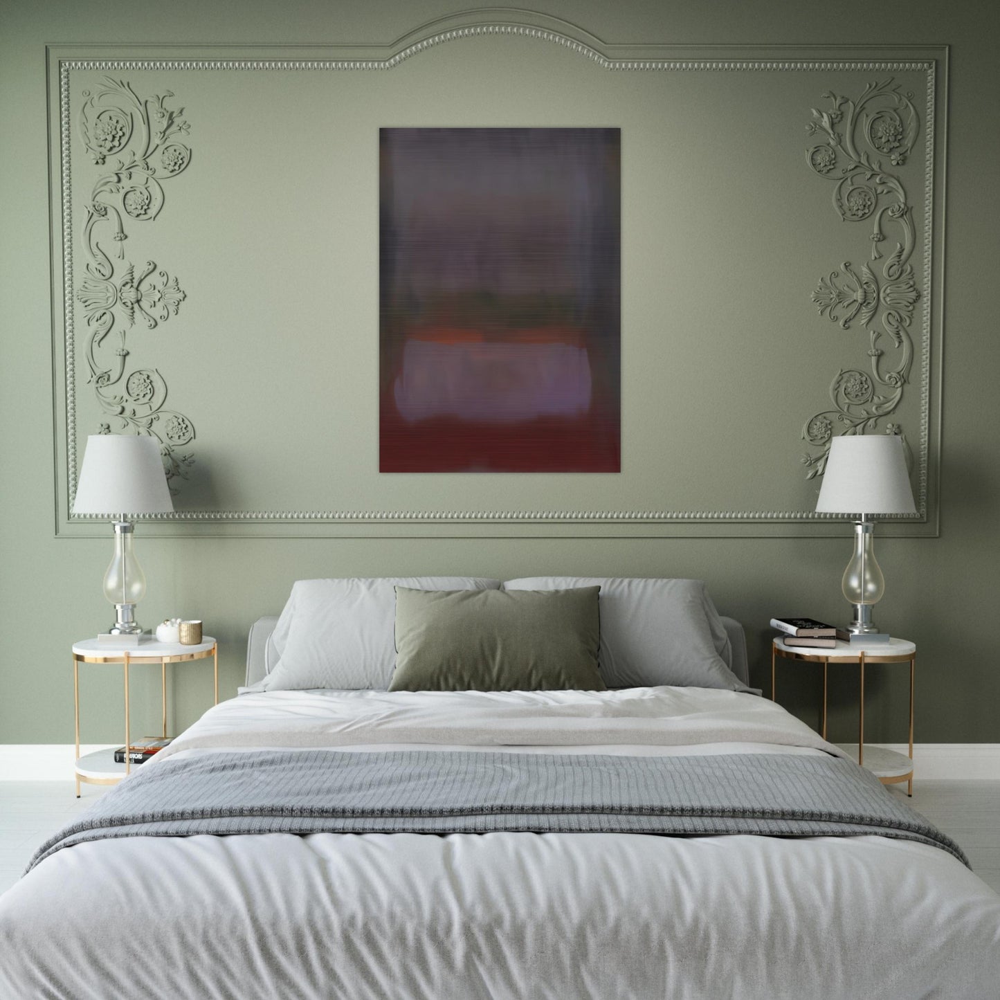 UNTITLED 1967 - Esteban Vicente Brushed Aluminum Print - 70x100 cm / 28x40 inches | Esteban Vicente Aluminum Print | Esteban Vicente Prints