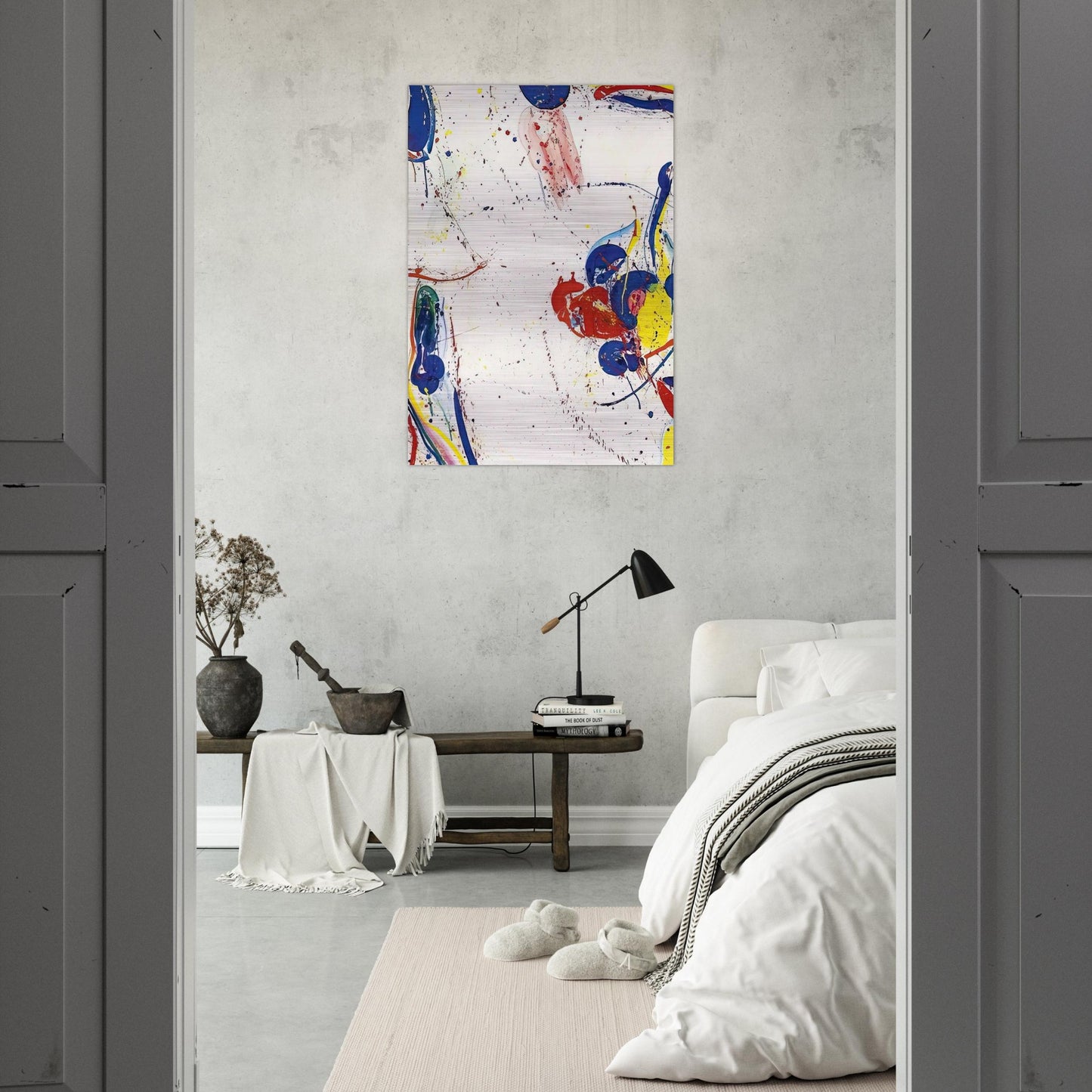 On Return - Sam Francis Brushed Aluminum Print - 70x100 cm / 28x40 inches | Sam Francis Aluminum Print | Sam Francis Prints