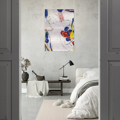 On Return - Sam Francis Brushed Aluminum Print - 70x100 cm / 28x40 inches | Sam Francis Aluminum Print | Sam Francis Prints
