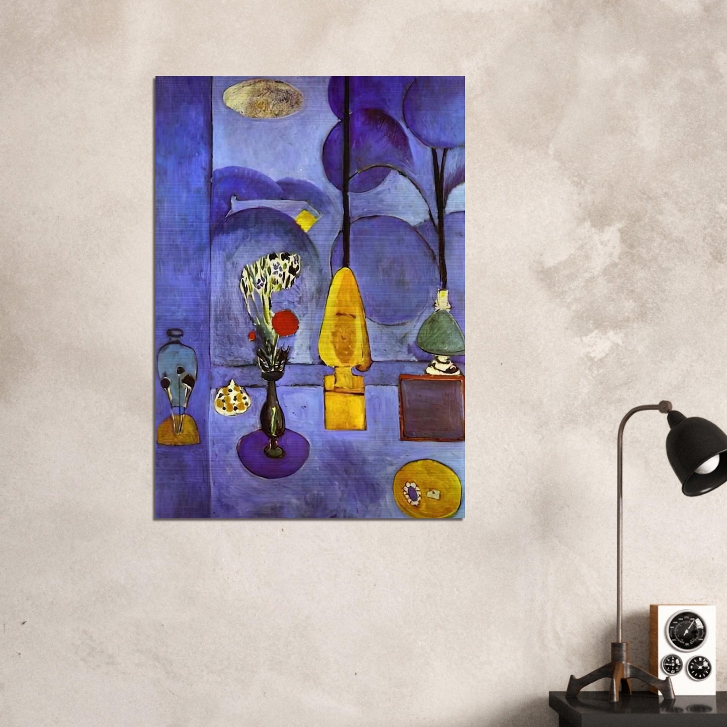 THE BLUE WINDOW 1911 - Henri Matisse Brushed Aluminum Print - 70x100 cm / 28x40 inches | Henri Matisse Aluminum Print | Henri Matisse Prints