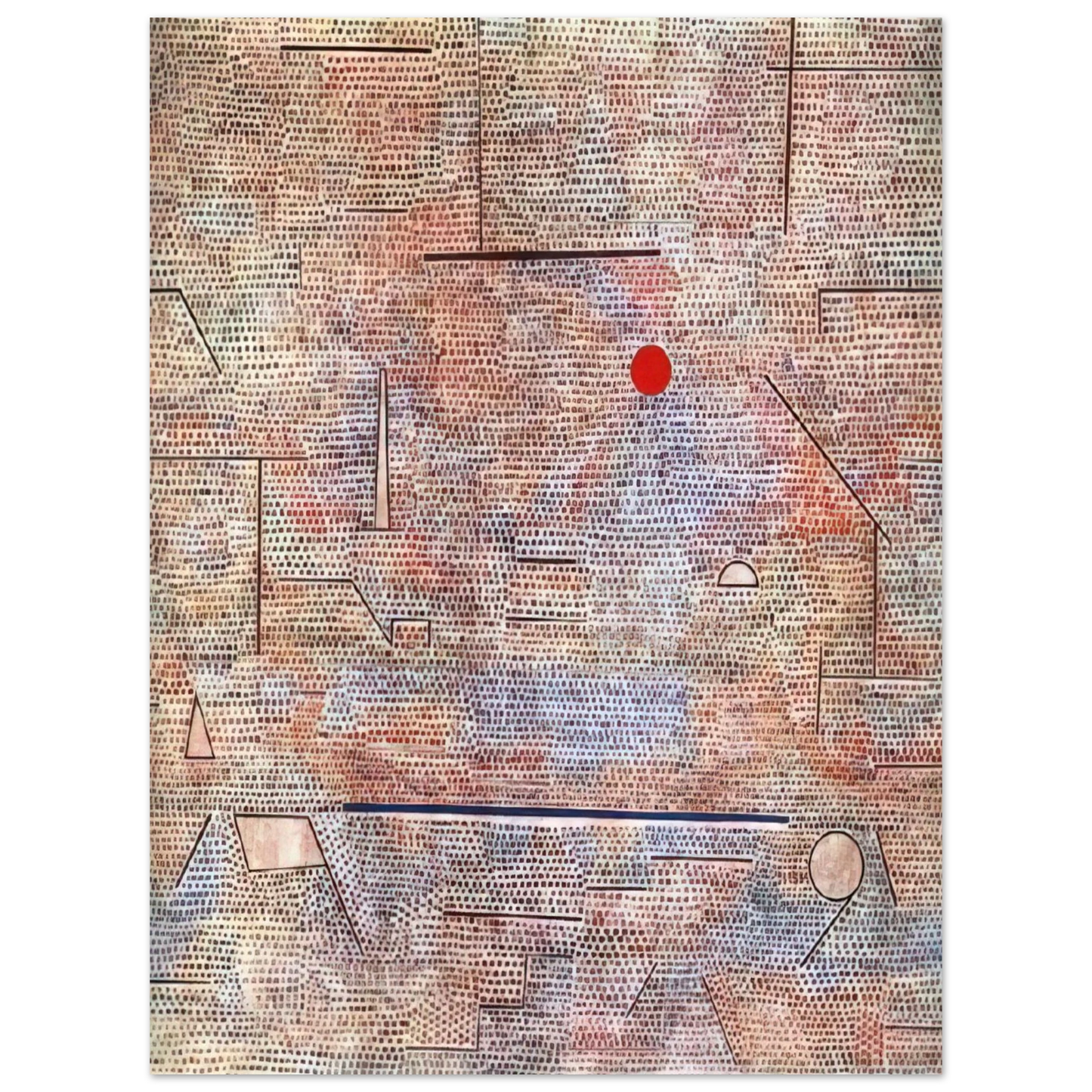 Paul Klee - CACODEMONIC 1916  75x100 cm / 30x40inches Fine Art Poster