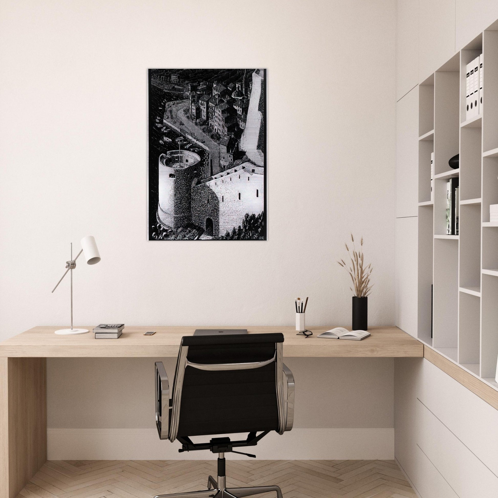 ESCHER (23) - MC Escher Brushed Aluminum Print - 70x100 cm / 28x40 inches | MC Escher Aluminum Print | MC Escher Prints