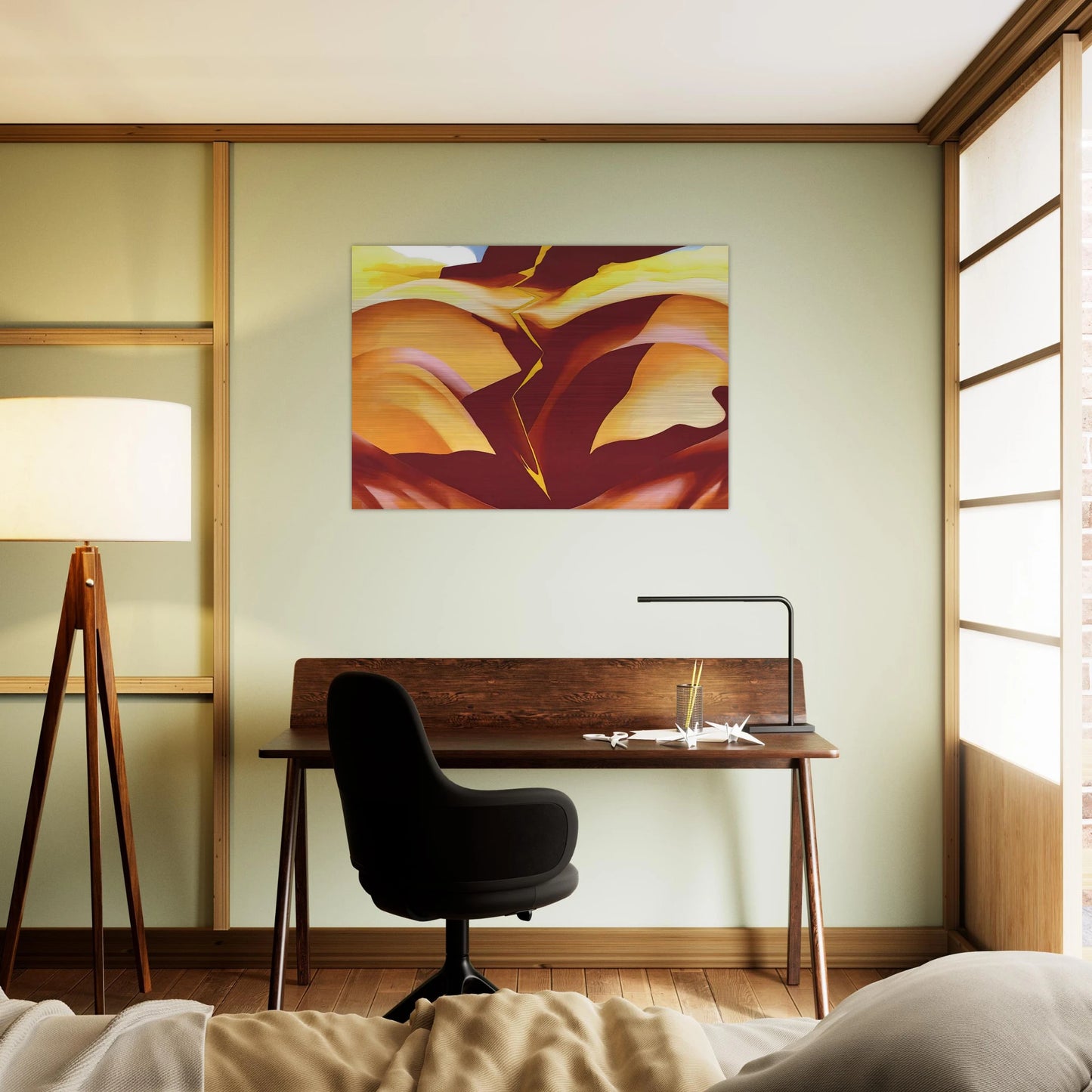Black Place IV - Georgia O'Keeffe Brushed Aluminum Print - 70x100 cm / 28x40 inches | Georgia O'Keeffe Aluminum Print | Georgia O'Keeffe Prints