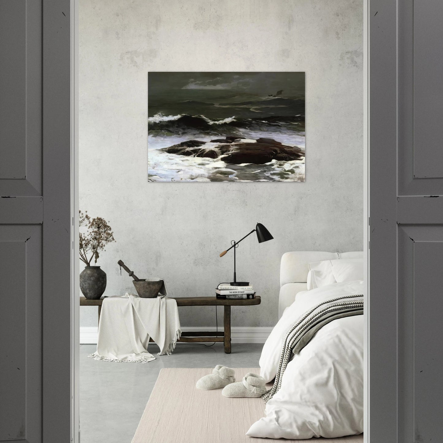 SUMMER SQUALL 1904 - Winslow Homer Brushed Aluminum Print - 70x100 cm / 28x40 inches | Winslow Homer Aluminum Print | Winslow Homer Prints