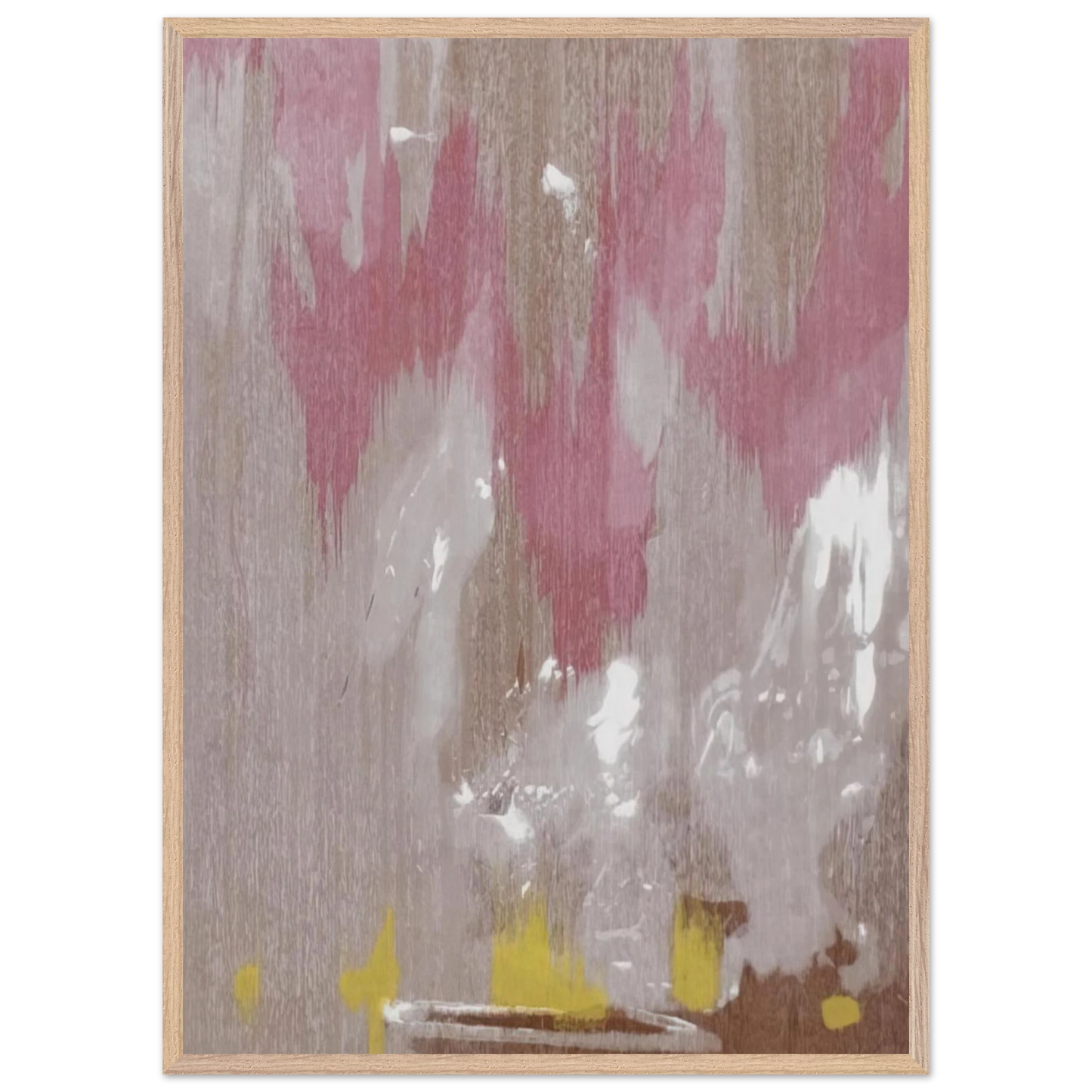 Helen Frankenthaler - Tales of Genji IV - 1998 Wall art - 20x25 cm / 8x10 inches - Premium Wooden Framed Poster With Fine Art Paper-canvas - Black frame