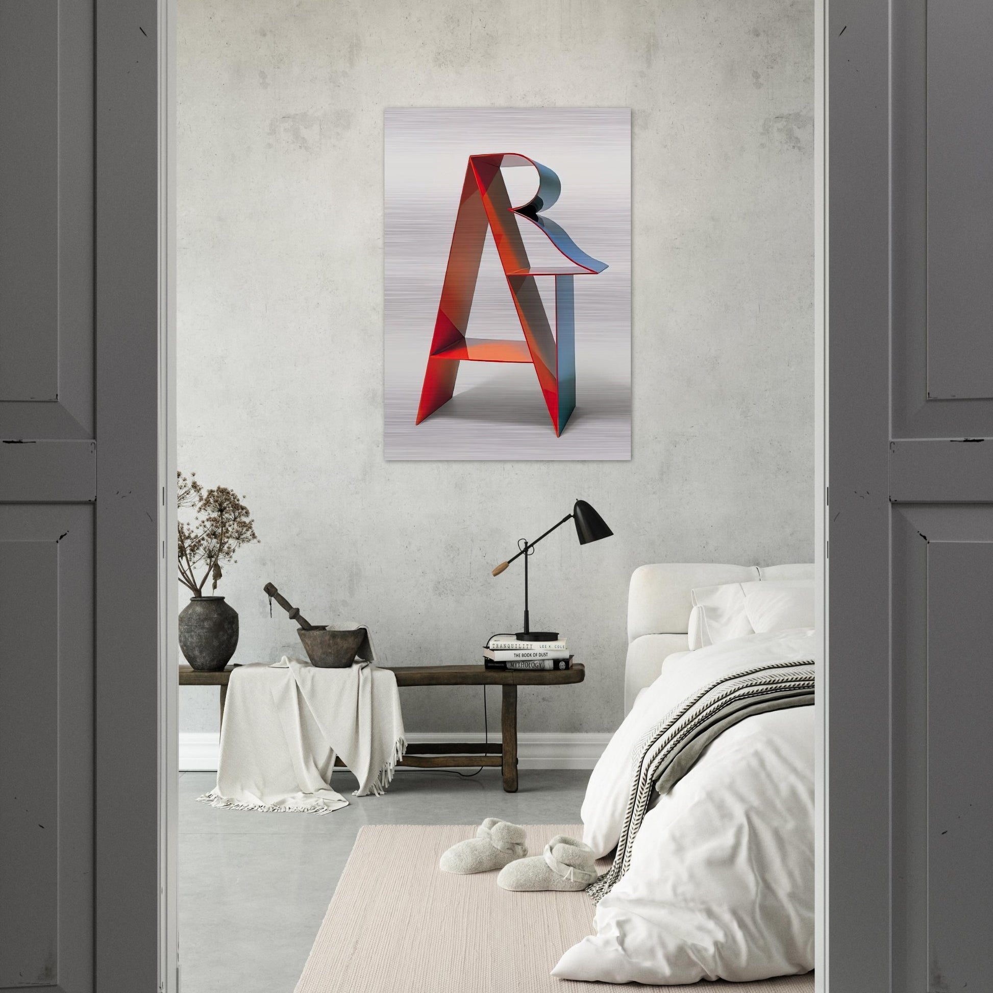 Art - Robert Indiana Brushed Aluminum Print - 70x100 cm / 28x40 inches | Robert Indiana Aluminum Print | Robert Indiana Prints