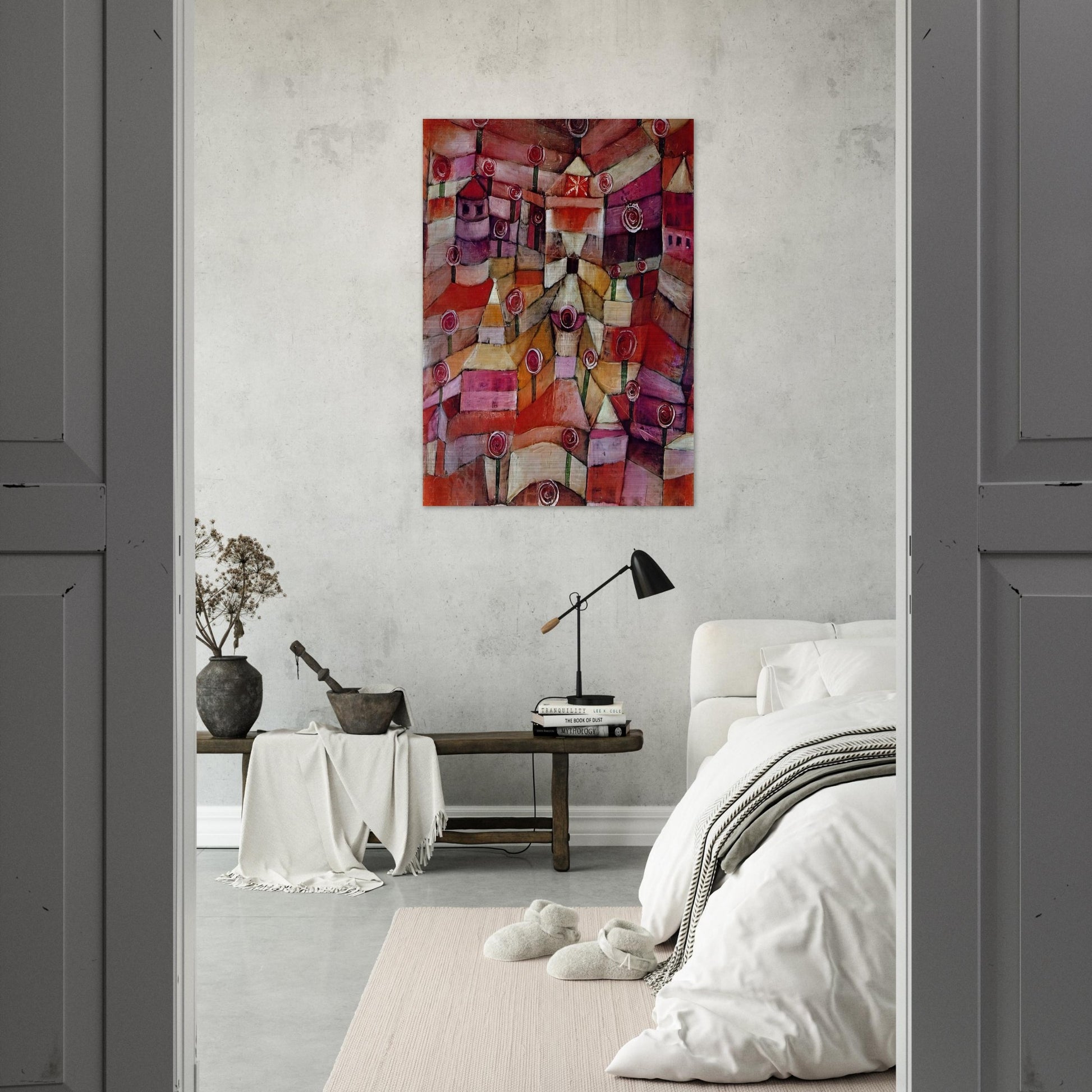 ROSE GARDEN 1920 - Paul Klee Brushed Aluminum Print - 70x100 cm / 28x40 inches | Paul Klee Aluminum Print | Paul Klee Prints