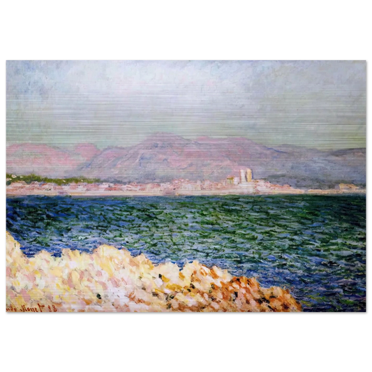 The Gulf of Antibes - claude monet Brushed Aluminum Print - 70x100 cm / 28x40 inches | claude monet Aluminum Print | claude monet Prints