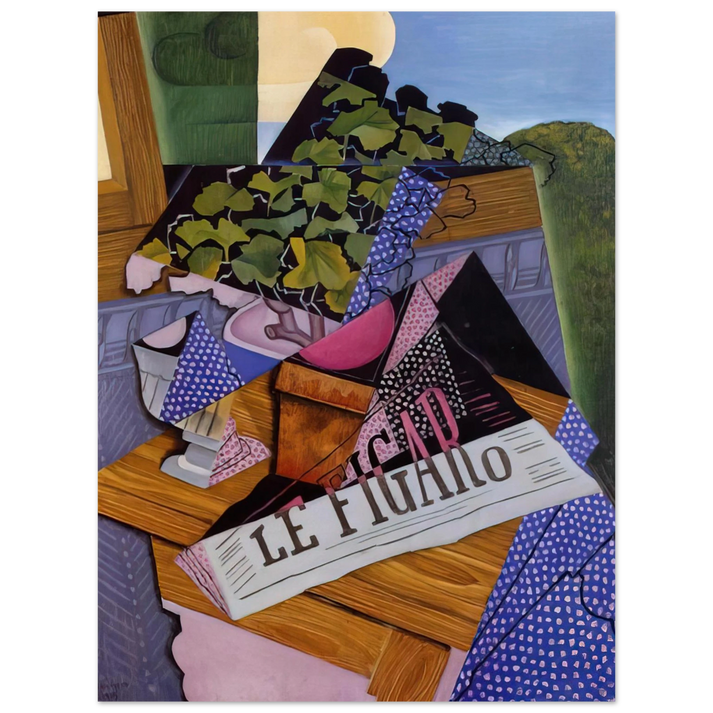 Juan Gris - A POT OF GERANIUMS 1915  75x100 cm / 30x40inches Fine Art Poster