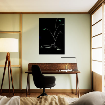 STAINLESS STEALER 1966 - Alexander Calder Brushed Aluminum Print - 70x100 cm / 28x40 inches | Alexander Calder Aluminum Print | Alexander Calder Prints