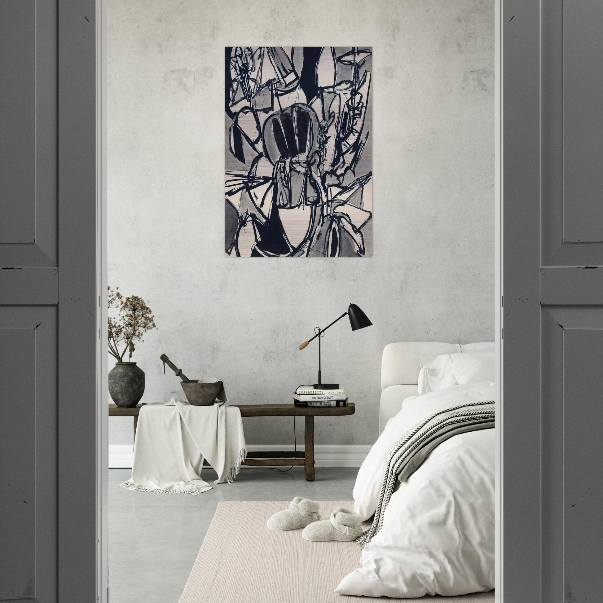 Bird Land - 1952 - Gene Davis Brushed Aluminum Print - 70x100 cm / 28x40 inches | Gene Davis Aluminum Print | Gene Davis Prints