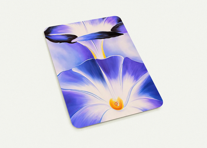 Blue Morning Glories By Georgia O'Keeffe Pack of 10 Post Cards | Georgia O'Keeffe Post Cards | A6 (10.5 x 14.8 cm) - 4.1 x 5.8 inches
