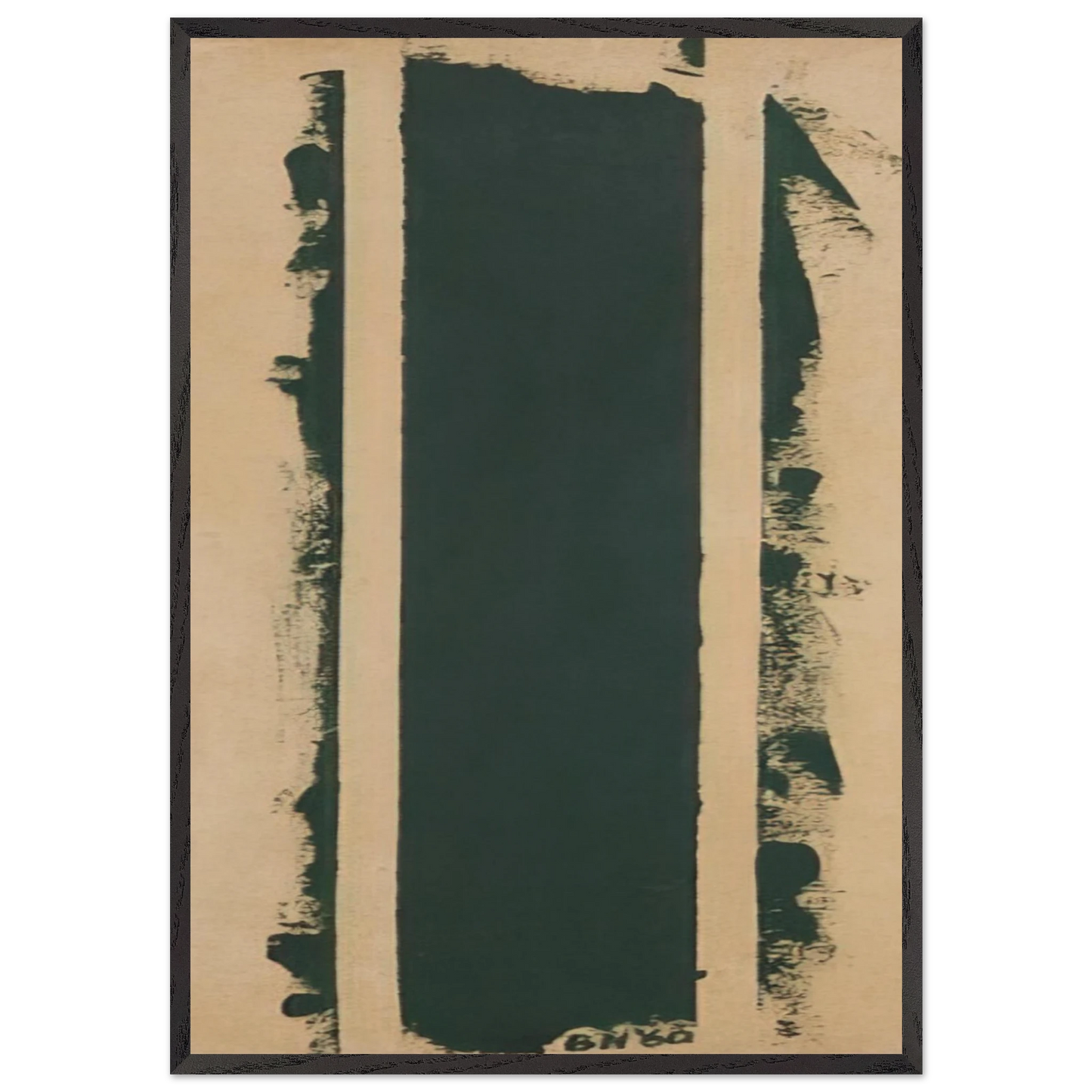 Treble - Barnett Newman 70x100 cm / 28x40 inches Framed Art Print – Black Wooden Frame