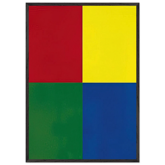 QUATTRO COLORI 2007 - Gerhard Richter 70x100 cm / 28x40 inches Framed Art Print – Black Wooden Frame