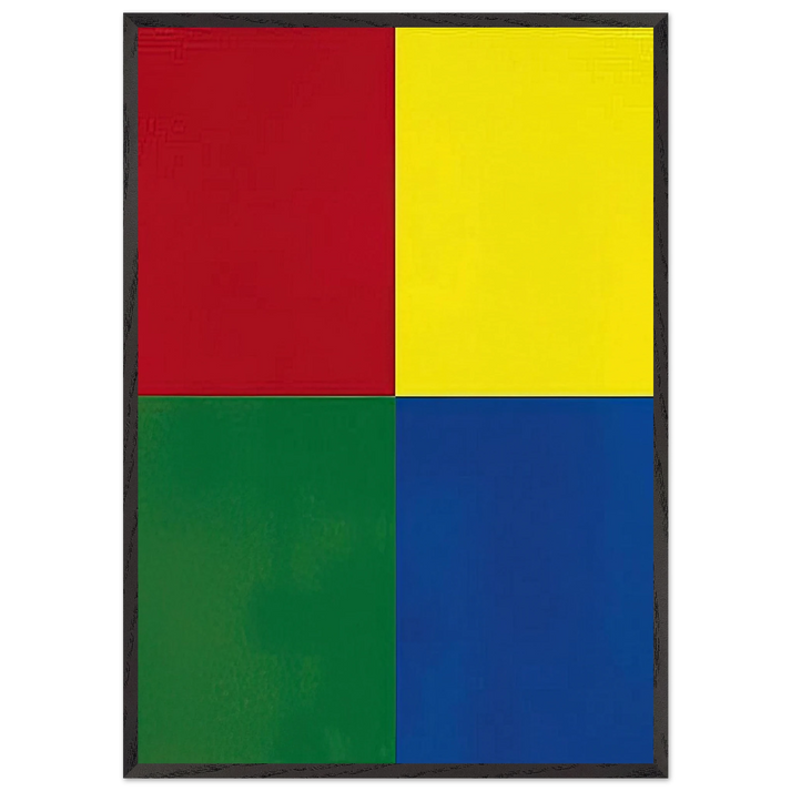 QUATTRO COLORI 2007 - Gerhard Richter 70x100 cm / 28x40 inches Framed Art Print – Black Wooden Frame