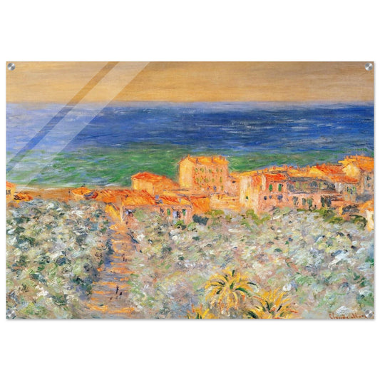 Burgo Marina at Bordighera - claude monet Acrylic Print - 70x100 cm / 28x40″ inches | claude monet Wall Art | claude monet Prints