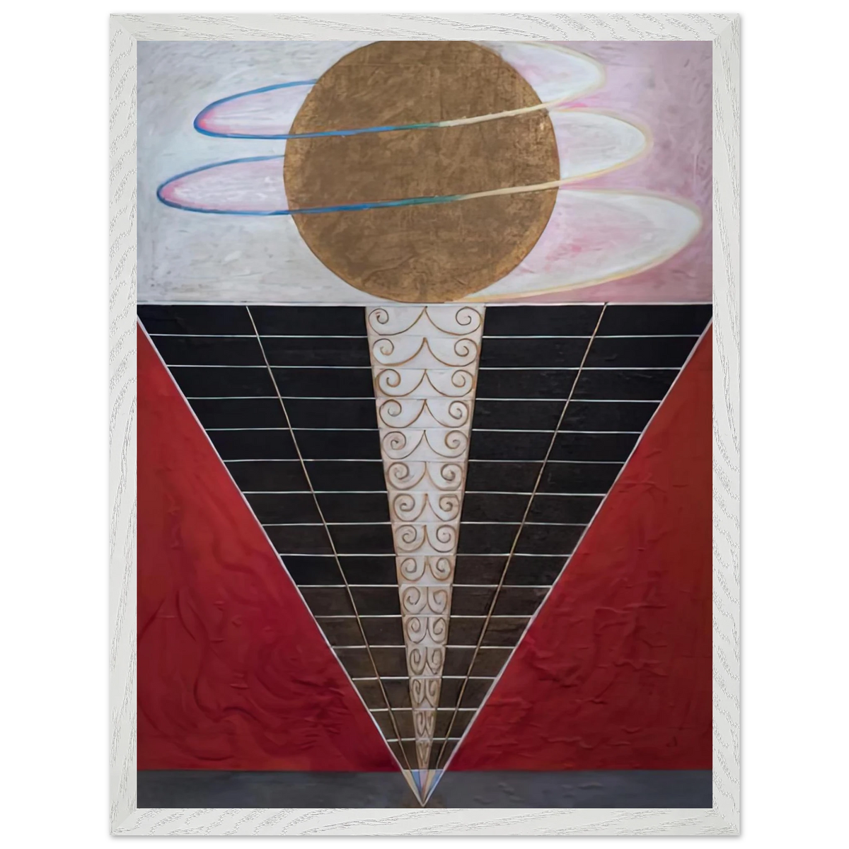 Hilma af Klint - ALTARPIECE NO 2 1915 Wall art - A1 (59.4 x 84.1  cm) - Premium Wooden Framed Poster With Fine Art Paper-canvas - Black frame