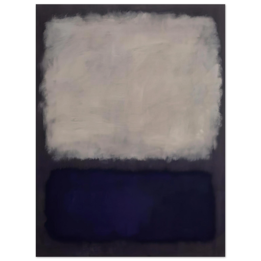 Mark Rothko - Blue and gray - 1962 Wall Art - 21x29.7 cm / 8x12" - Fine Art Poster-canvas - -