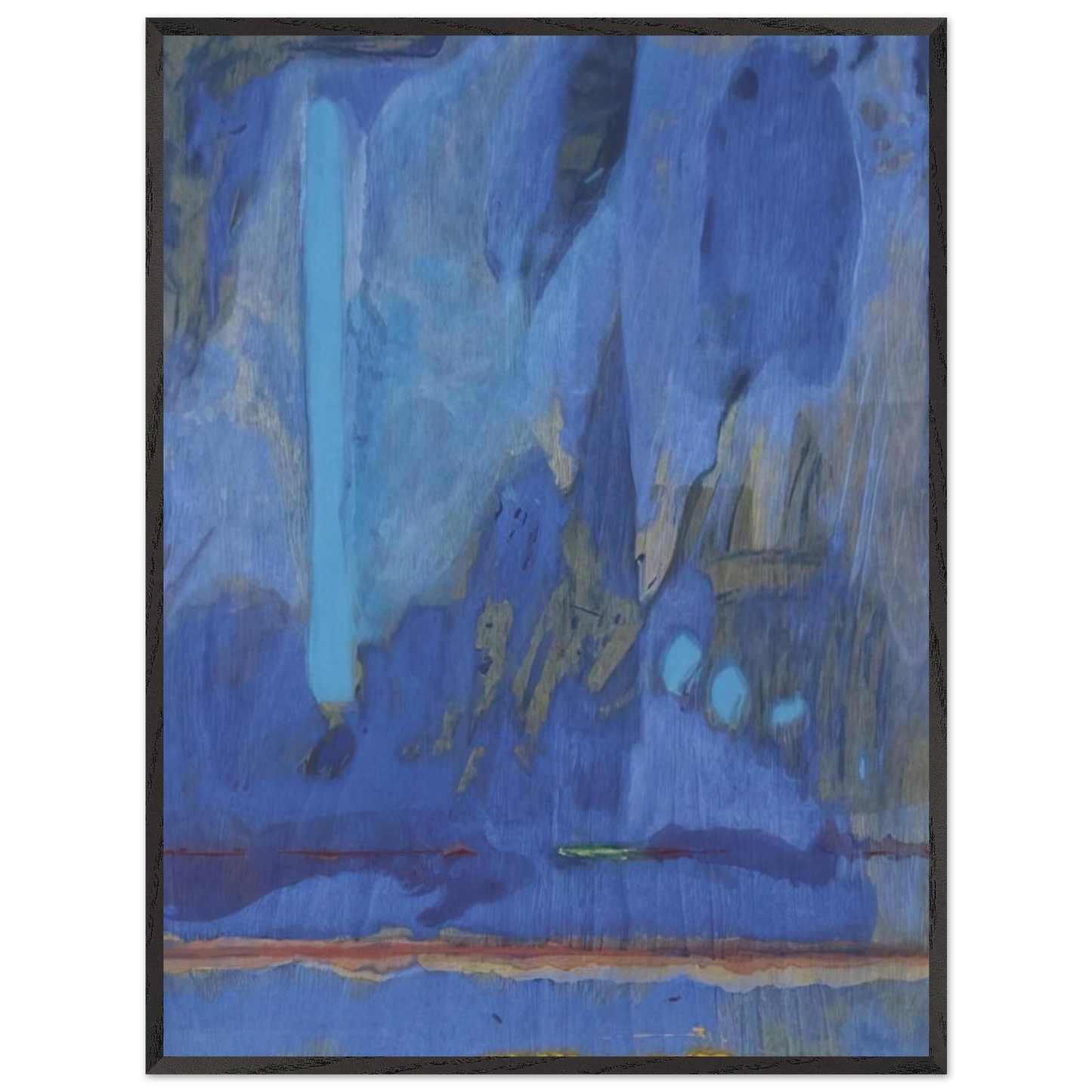 Helen Frankenthaler - Tales of Genji III - 1998 Wall art - A3 (29.7 x 42  cm) - Premium Wooden Framed Poster With Fine Art Paper-canvas - Black frame