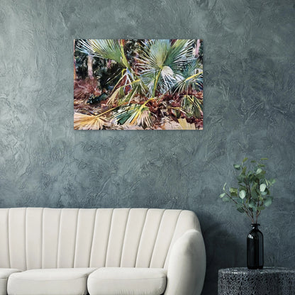 Palmettos, Florida - John Singer Sargent Brushed Aluminum Print - 70x100 cm / 28x40 inches | John Singer Sargent Aluminum Print | John Singer Sargent Prints