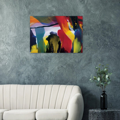 Phenomena Solstice Encounter - Paul Jenkins Brushed Aluminum Print - 70x100 cm / 28x40 inches | Paul Jenkins Aluminum Print | Paul Jenkins Prints