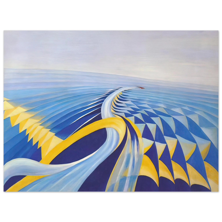 Benedetta Cappa - Speeding Motorboat - 1923  75x100 cm / 30x40inches Fine Art Poster