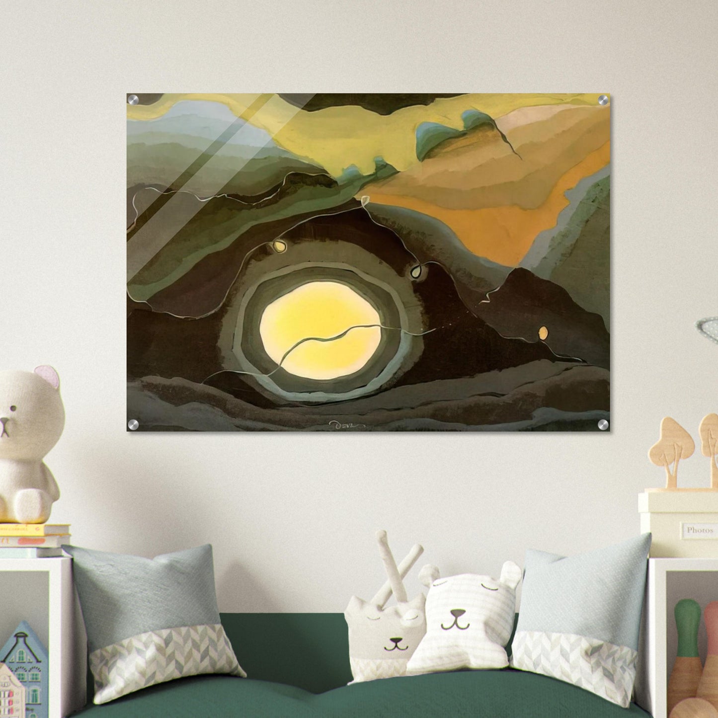 Me and the Moon - 1937 - Arthur Dove Acrylic Print - 70x100 cm / 28x40″ inches | Arthur Dove Wall Art | Arthur Dove Prints