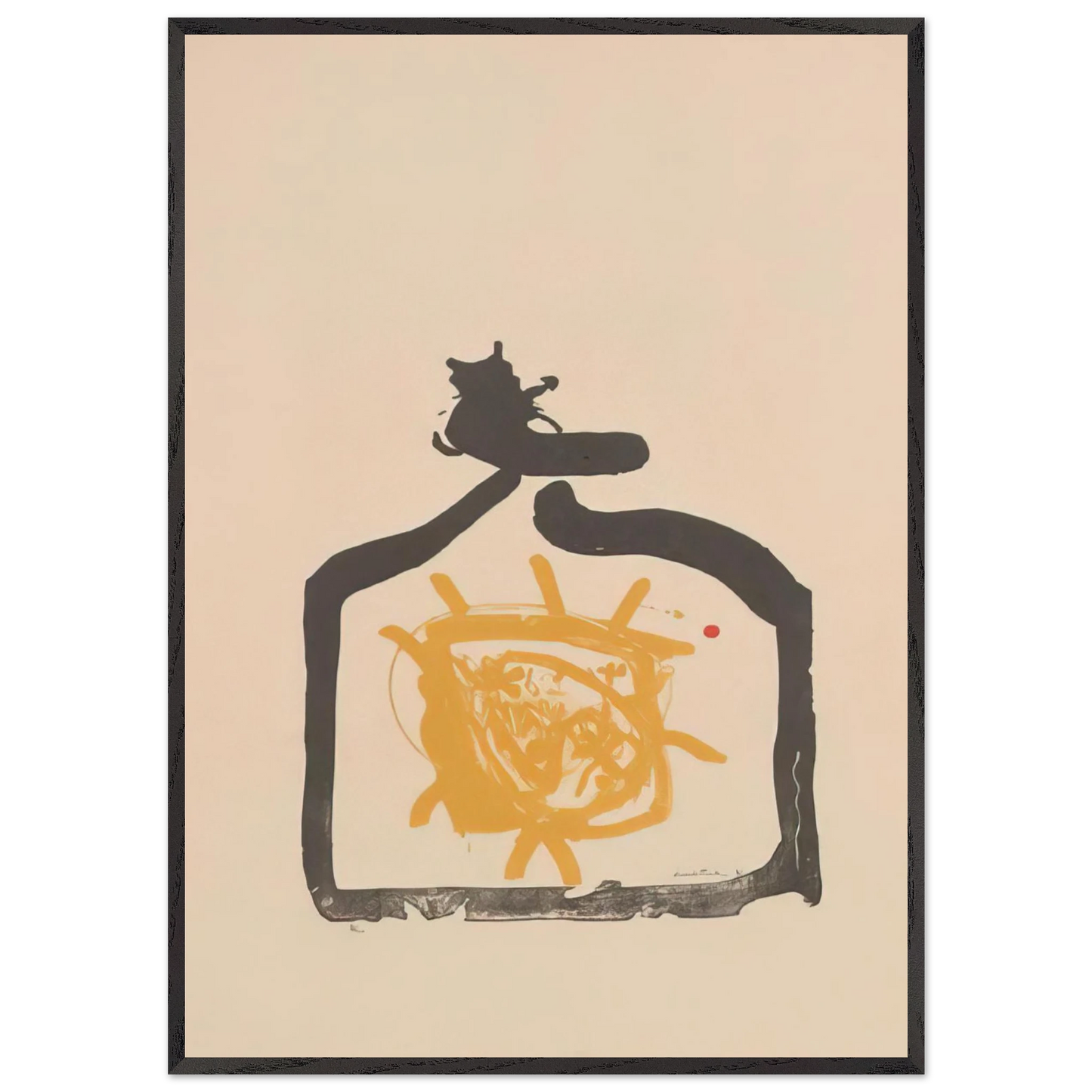 Helen Frankenthaler - May 26th Backwards - 1961 Wall art - 20x25 cm / 8x10 inches - Premium Wooden Framed Poster With Fine Art Paper-canvas - White frame