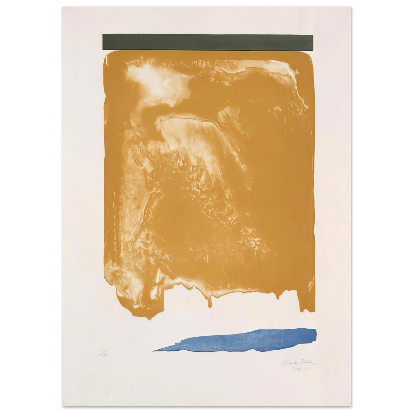 Helen Frankenthaler - Persian Garden - 1966 Wall art - 40x50 cm / 16x20 inches - Premium Wooden Framed Poster With Fine Art Paper-canvas - Wood frame