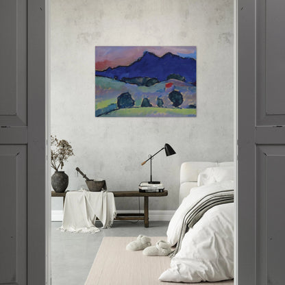 BLAUER BERG 1910 - Alexej von Jawlensky Brushed Aluminum Print - 70x100 cm / 28x40 inches | Alexej von Jawlensky Aluminum Print | Alexej von Jawlensky Prints