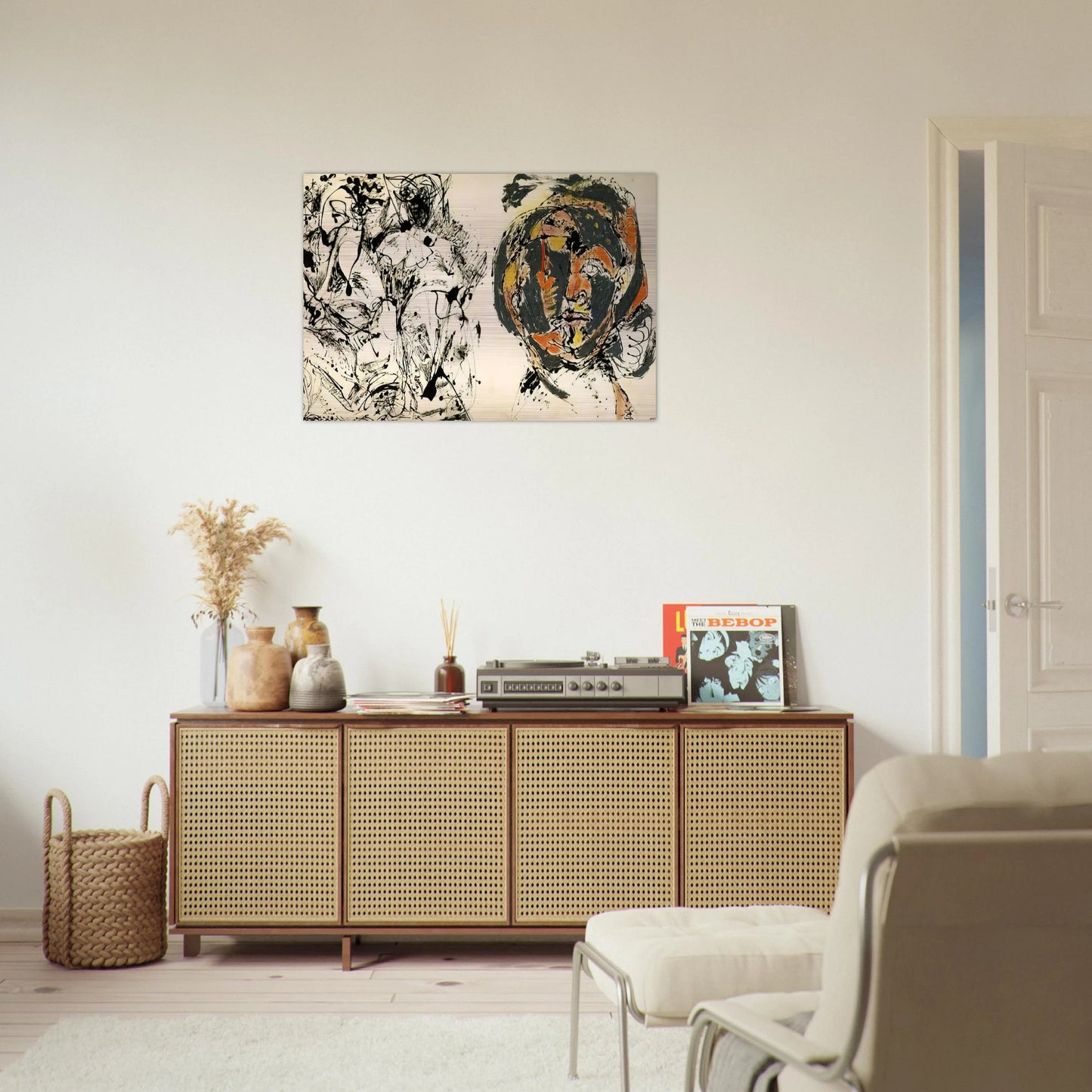 PORTRAIT AND A DREAM 1953 - Jackson Pollock Brushed Aluminum Print - 70x100 cm / 28x40 inches | Jackson Pollock Aluminum Print | Jackson Pollock Prints