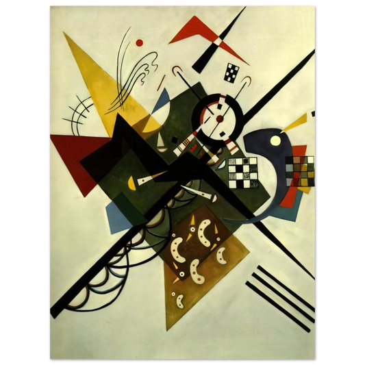 Wassily Kandinsky - ON WHITE II 1923  75x100 cm / 30x40inches Fine Art Poster