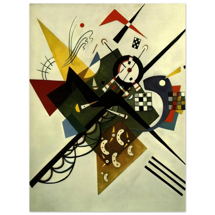 Wassily Kandinsky - ON WHITE II 1923  75x100 cm / 30x40inches Fine Art Poster