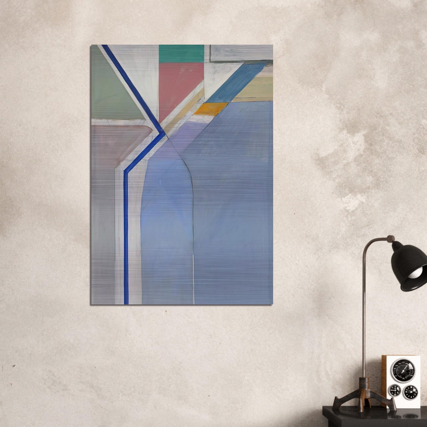 Ocean Park #24 - Richard Diebenkorn Brushed Aluminum Print - 70x100 cm / 28x40 inches | Richard Diebenkorn Aluminum Print | Richard Diebenkorn Prints