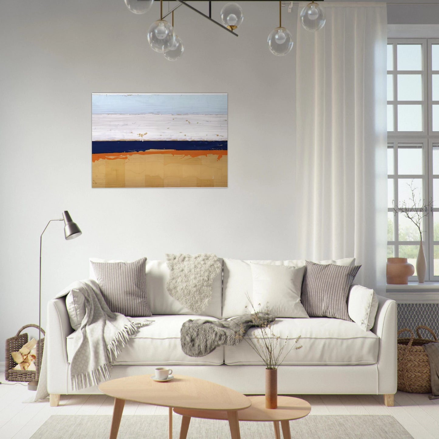 Grande Angolo - 1963 - Mario Schifano Brushed Aluminum Print - 70x100 cm / 28x40 inches | Mario Schifano Aluminum Print | Mario Schifano Prints