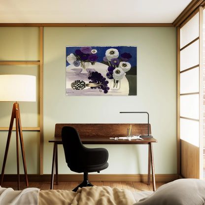 Blue - 2006 - Mary Fedden Brushed Aluminum Print - 70x100 cm / 28x40 inches | Mary Fedden Aluminum Print | Mary Fedden Prints