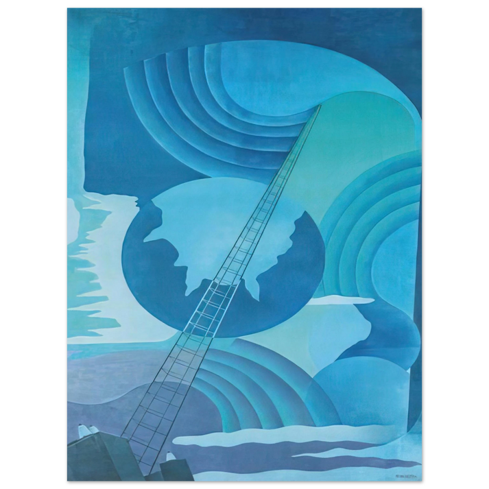 Benedetta Cappa - Synthesis of Radio Communications - 1933 - 1934 Palermo, Sicily, Italy  75x100 cm / 30x40inches Fine Art Poster
