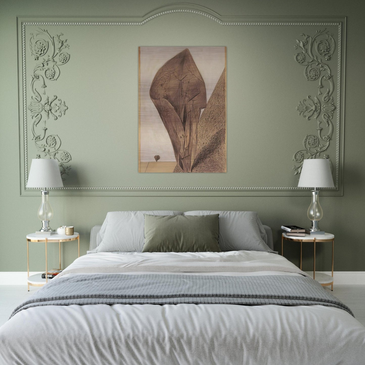 She keeps her secret - Max Ernst Brushed Aluminum Print - 70x100 cm / 28x40 inches | Max Ernst Aluminum Print | Max Ernst Prints