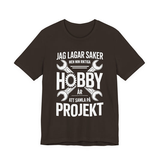 Camiseta de proyectos de hobby: divertida camiseta DIY para artesanos, regalo para manitas, Día del Padre, ropa informal, ropa de taller