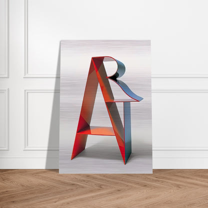 Art - Robert Indiana Brushed Aluminum Print - 70x100 cm / 28x40 inches | Robert Indiana Aluminum Print | Robert Indiana Prints