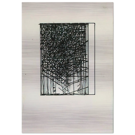 Suicide Note - 1973 - Brice Marden Brushed Aluminum Print - 70x100 cm / 28x40 inches | Brice Marden Aluminum Print | Brice Marden Prints