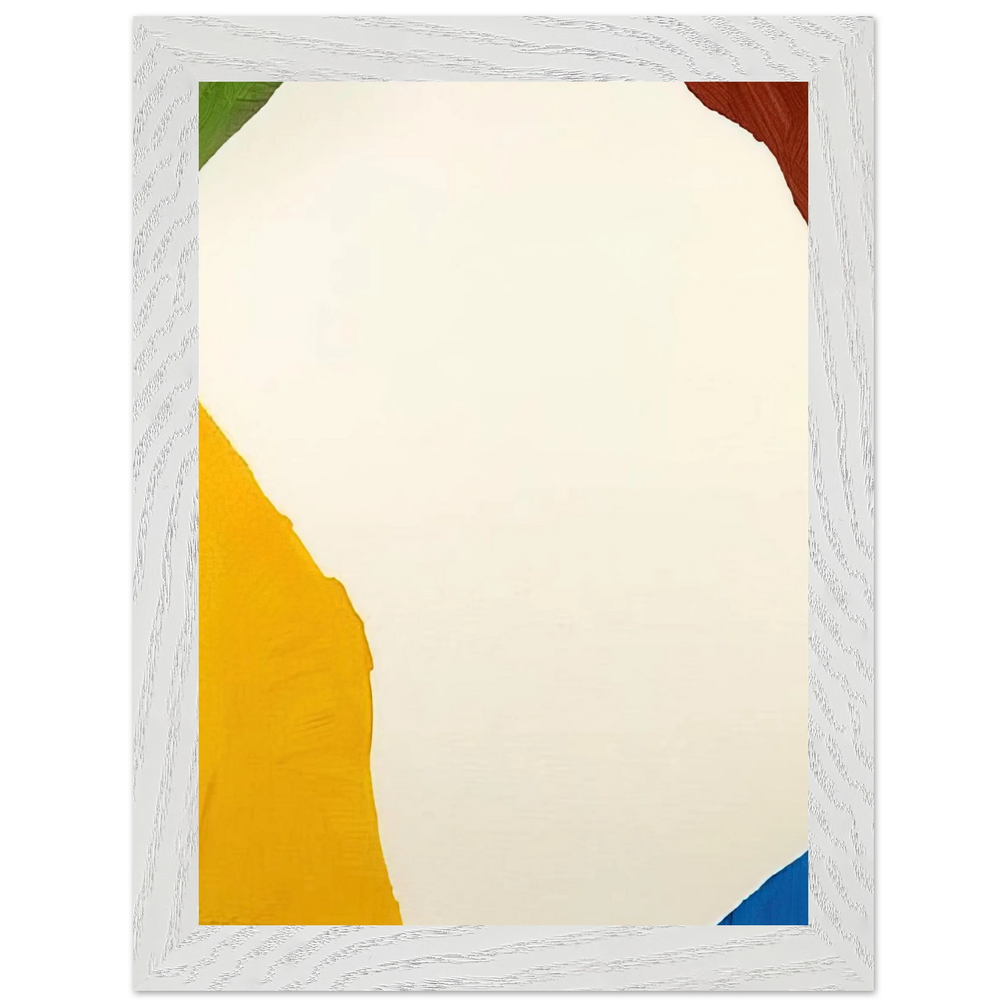 Helen Frankenthaler - Wind Directions - 1970 Wall art - 28x43  cm / XL (11x17 inches) - Premium Wooden Framed Poster With Fine Art Paper-canvas - White frame