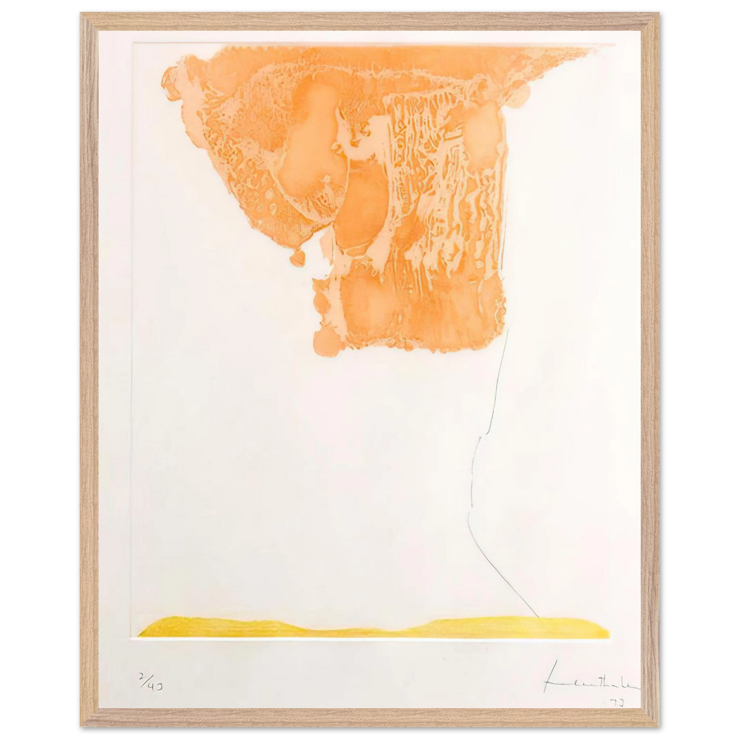 Helen Frankenthaler - Pranzo Italiano - 1973 Wall art - A1 (59.4 x 84.1  cm) - Fine Art Poster-canvas - -