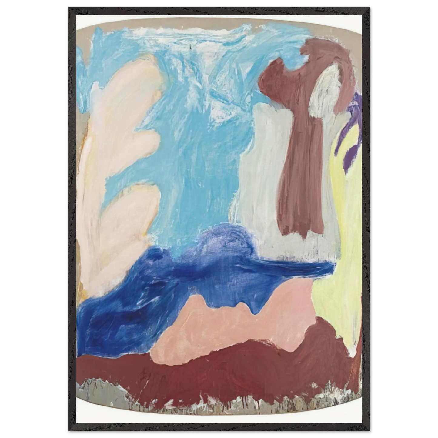 Promenade - 1985 - Ron Gorchov 70x100 cm / 28x40 inches Framed Art Print – Black Wooden Frame