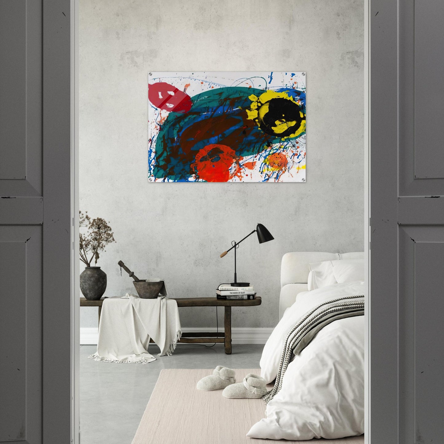 For Thirteen  SFS-335  - Sam Francis Acrylic Print - 70x100 cm / 28x40″ inches