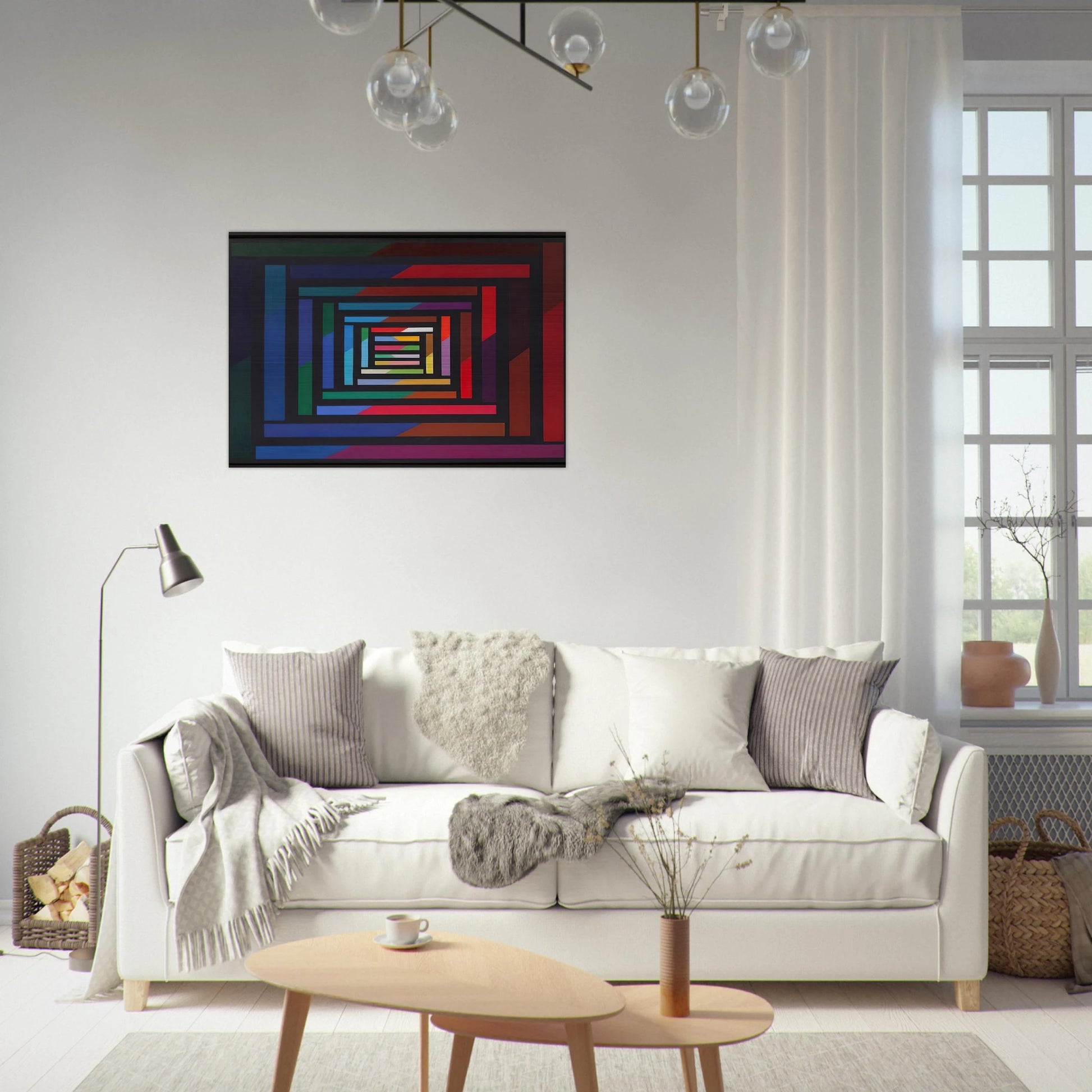 Myrina - 1995 - Piero Dorazio Brushed Aluminum Print - 70x100 cm / 28x40 inches | Piero Dorazio Aluminum Print | Piero Dorazio Prints